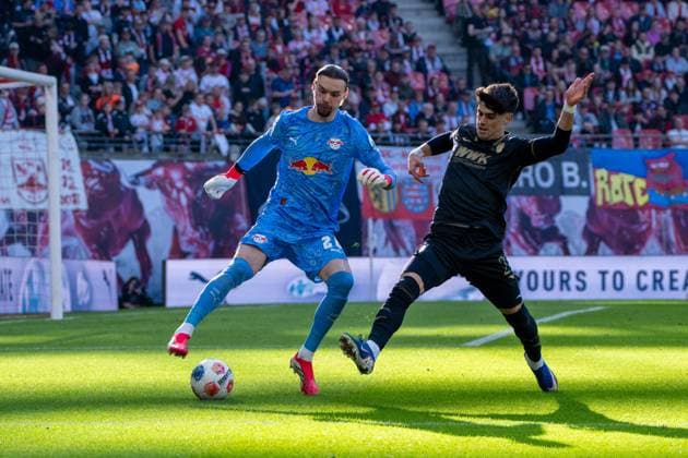 Germany Bundesliga 2025 2026, Matchday 25 RB Leipzig vs FC Augsburg Red Bull Arena Leipzig Maarten Vandevoordt RB Leipzig, 26 on the ball Copyright: xTomxLauruschkatx