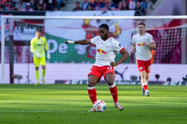 Germany Bundesliga 2025 2026, Matchday 25 RB Leipzig vs FC Augsburg Red Bull Arena Leipzig Ridle Baku RB Leipzig, 17 on the ball Copyright: xTomxLauruschkatx