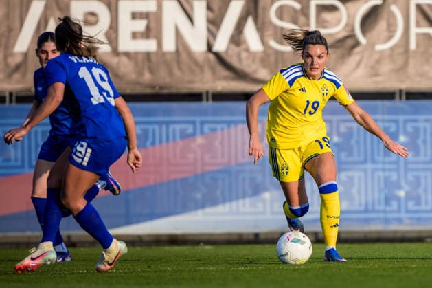 260307 Johanna Rytting Kaneryd of Sweden during the FIFA Women™s World Cup Qualifier football match between Serbia and Sweden on March 7, 2026 in Stara Pazova Photo Ludvig Thunman BILDBYRAN code LT LT0784 fotboll football soccer fotball vm kval kval fifa womens world cup qualifier qualifier serbien serbia sverige sweden dam bbeng  Copyright: LUDVIGxTHUNMAN BB260307LT066