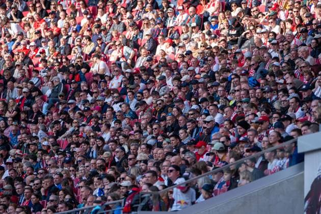 Germany Bundesliga 2025 2026, Matchday 25 RB Leipzig vs FC Augsburg Red Bull Arena Leipzig Fans Atmosphere Copyright: xTomxLauruschkatx