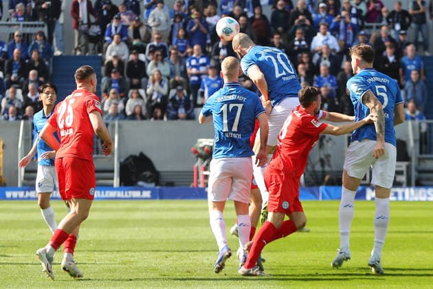 07 03 2026, xtvx, Soccer 2 Bundesliga, SV Darmstadt 98 Holstein Kiel v l Kopfball Aleksandar Vukotic SV Darmstadt 98 DFL DFB REGULATIONS PROHIBIT ANY USE OF PHOTOGRAPHS as IMAGE SEQUENCES and or QUASI VIDEO Darmstadt