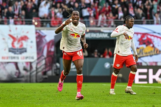 Soccer I Men I Season 2025 2026 I Bundesliga I 25 Matchday I RB Leipzig FC Augsburg I 07 03 2026 Goal celebration Yan Diomande 49, RB Leipzig after his goal to equalize 1 1 Crop, close-up, portrait, portrait, single photo, single image, body Leipzig Red Bull Arena Saxony Germany Copyright: xLobeca InesxHähnelx