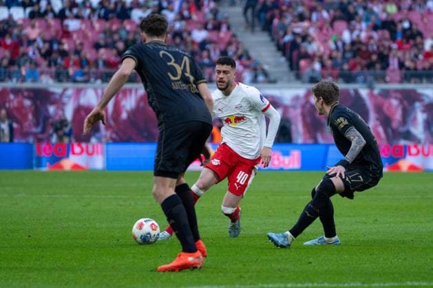 Germany Bundesliga 2025 2026, Matchday 25 RB Leipzig vs FC Augsburg Red Bull Arena Leipzig RÃ mulo Cardoso RB Leipzig, 40 on the ball Copyright: xTomxLauruschkatx