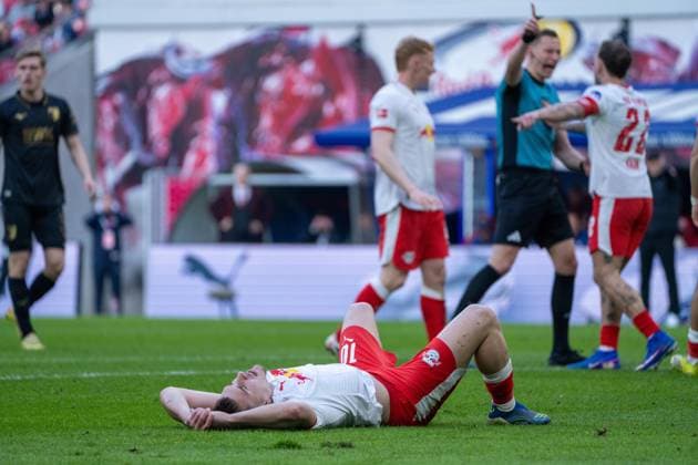 Germany Bundesliga 2025 2026, Matchday 25 RB Leipzig vs FC Augsburg Red Bull Arena Leipzig Brajan Gruda RB Leipzig, 10 Copyright: xTomxLauruschkatx