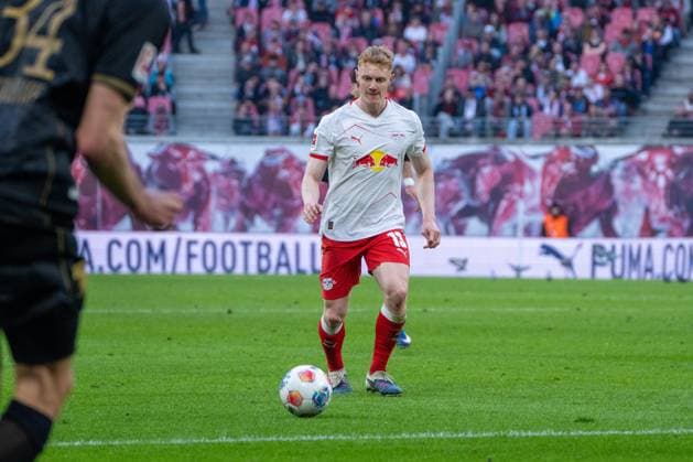Germany Bundesliga 2025 2026, Matchday 25 RB Leipzig vs FC Augsburg Red Bull Arena Leipzig Nicolas Seiwald RB Leipzig, 13 on the ball Copyright: xTomxLauruschkatx