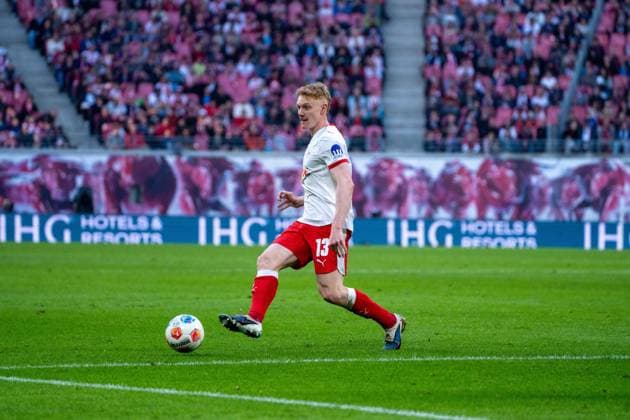 Germany Bundesliga 2025 2026, Matchday 25 RB Leipzig vs FC Augsburg Red Bull Arena Leipzig Nicolas Seiwald RB Leipzig, 13 on the ball Copyright: xTomxLauruschkatx