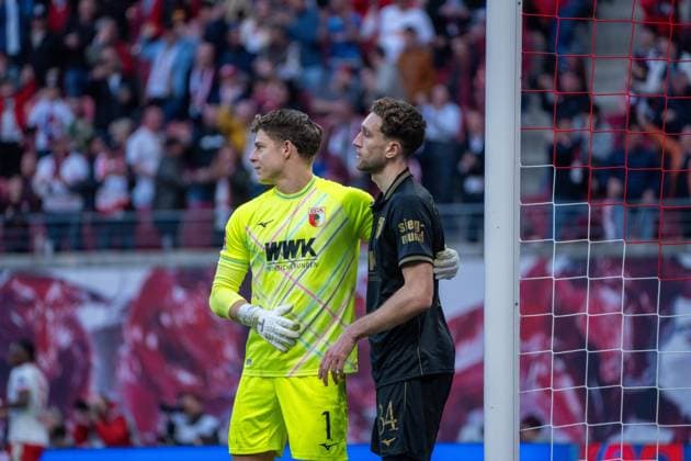 Germany Bundesliga 2025 2026, Matchday 25 RB Leipzig vs FC Augsburg Red Bull Arena Leipzig Finn Dahmen FC Augsburg, 1 Copyright: xTomxLauruschkatx