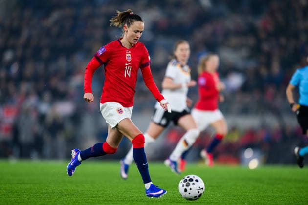 260307 Caroline Graham Hansen of Norway during the FIFA Women s World Cup Qualifier football match between Norway and Germany on March 7, 2026 in Stavanger Photo Marius Simensen BILDBYRAN COP 238 MM0060 bbeng dam vm kval vm kvalifisering kvinner vm kvalik football fotball fotball landskamp soccer fifa world cup qualifier norge norway tyskland germany  Copyright: MARIUSxSIMENSEN BB260307ZB116