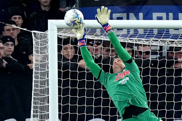 Atalanta™s goalkeeper Marco Carnesecchi during the Serie A soccer match between Atalanta and Udinese at the New Balance Arena in Bergamo , north Italy - Saturday , March 07 , 2026. - Soccer .  Copyright: xSpada LaPressex
