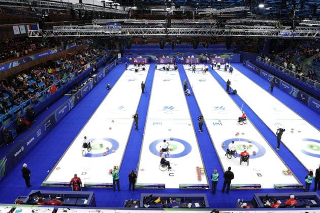 CORTINA, ITALY 20260307 Saturday s mixed curling match between Sweden and South Korea in the Paralympics at the Cortina Curling Olympic Stadium. *** The image is included in the SPORTS PACKAGE. For others PAID IMAGE *** CORTINA ITALY x9200x *** CORTINA, ITALY 20260307 Saturday s mixed curling match between Sweden and South Korea in the Paralympics at the Cortina Curling Olympic Stadium The image is included in the SPORTS PACKAGE For others PAID IMAGE CORTINA ITALY x9200x  Copyright: xBjörnxLarssonxRosvall TTx PARALYMPICS 2026 CURLING