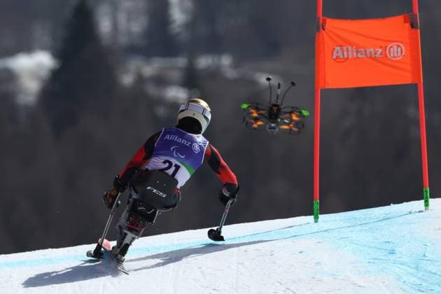 Milano Cortina 2026 Paralympic Winter games, Winterspiele,Spiele, Summer games - Para-Ski Alpin Downhill Anna-Lena Forster aus Deutschland (Team D)bei der Abfahrt der Damenin der sitzenden Klasse im Para-SKi Alpin bei Milano Cortina 2026 Paralympic Winter Games am 07.03.2026 *** Milano Cortina 2026 Paralympic Winter Games Para Alpine Skiing Downhill Anna Lena Forster from Germany Team D in the womens downhill in the seated class in Para Alpine Skiing at Milano Cortina 2026 Paralympic Winter Games on 07 03 2026 Copyright: xBEAUTIFULxSPORTS MarcusxHartmannx
