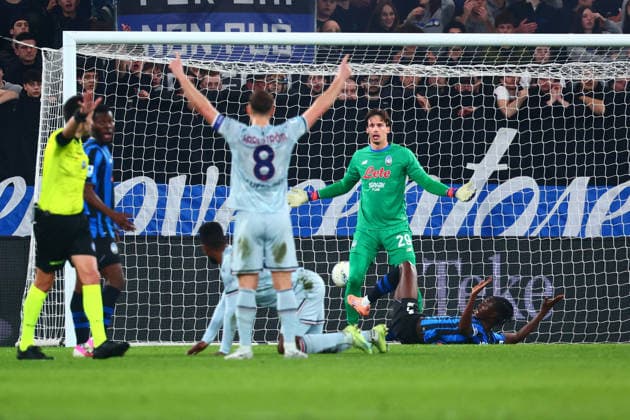 March 7, 2026, Bergamo, Italy: Udinese s Thomas Kristensen scores the goal 0-1 during the Italian Serie A soccer match Atalanta BC vs Udinese Calcio at the New Balance Arena in Bergamo, Italy, 7 March 2026..ANSA MICHELE MARAVIGLIA Serie A: Atalanta-Udinese  - ZUMAa110 20260307_zaf_a110_043 Copyright: xMichelexMaravigliax