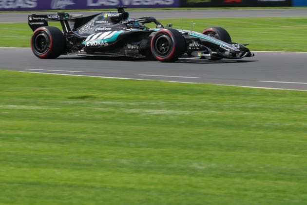 63 George Russell GBR Mercedes AMG PETRONAS Formula One Team DEU Mercedes AMG F1 W17 E Performance during the 2026 Formula One Australian Grand Prix at Albert Park Circuit on 07 March 2026 in Melbourne, Australia Photo by Philippe Nanchino Eurasia Sport Images Melbourne Albert Park Circuit Australia Copyright: x x2026xEurasiaxSportxImagesx jp-en-EuSpIm-MPS_PPN_GP.F1_Australia_07Mar2026_AU062