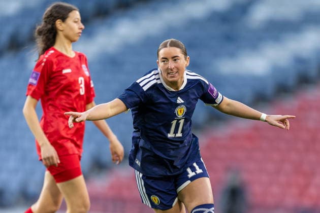 Scotland Women v Luxembourg Women, FIFA Women s World UEFA Cup, Group H GOAL! 1-0 Kathleen McGovern of Scotland national team, Nationalteam opens the scoring inside the opening minute during the FIFA Women s World Cup Qualifier, League B - Group B4 match, Scotland vs Luxembourg, Barclays Hampden National Stadium, Glasgow, Scotland. 7 March 2026 Hampden Park Barclays Hampden National Stadium Glasgow Scotland Editorial use only , Copyright: xColinxPoultneyx PSI-23846-0002