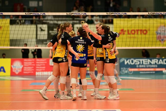 Volleyball I Women I Season 2025 2026 I Bundesliga I Main Round I ETV Hamburger Volksbank Volleys VfB 91 Suhl I 07 03 2026 Cheers, excitement, enthusiasm, euphoria, joy, happiness, cheerfulness at VfB Suhl LOTTO Thüringen Frauen Hamburg CU Arena Hamburg Germany Copyright: xLobeca FelixxSchlikisx