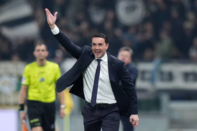 Atalanta™s head coach Raffaele Palladino during the Serie A soccer match between Atalanta and Udinese at the New Balance Arena in Bergamo , north Italy - Saturday , March 07 , 2026. - Soccer .  Copyright: xSpada LaPressex