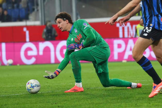 Atalanta BC v Udinese Calcio - Serie A Marco Carnesecchi plays during the Serie A match between Atalanta BC and Udinese in Bergamo, Italy, on March 7, 2026, at New Balance Arena Bergamo Italy  Copyright: xMairoxCinquettix originalFilename:cinquetti-atalanta260307_npr8i.jpg
