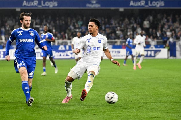 AJ Auxerre v RC Strasbourg Alsace - Ligue 1 McDonald s 2025 2026 19 Danny NAMASO (aja) during the Ligue 1 McDonald s match between AJ Auxerre and RC Strasbourg Alsace at Stade Abbe Deschamps on March 7, 2026 in Auxerre, France. Auxerre France  Copyright: xFEPx 776348310