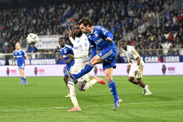 AJ Auxerre v RC Strasbourg Alsace - Ligue 1 McDonald s 2025 2026 03 Ben CHILWELL (rcsa) during the Ligue 1 McDonald s match between AJ Auxerre and RC Strasbourg Alsace at Stade Abbe Deschamps on March 7, 2026 in Auxerre, France. Auxerre France  Copyright: xFEPx 776348310