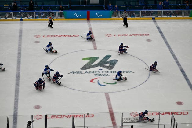 Italy Team and United States Of America (USA) during Paralympic Winter games, Winterspiele,Spiele, Summer games MILANO-CORTINA 2026 - Para Ice hockey, Eishockey - Italy vs USA, Olympic Winter Games Milano-Cortina 2026 in Milano, Italy, March 07 2026  Copyright: xAlessioxMarini IPAxSportx xipa-agency.netx xx IPA_72528742 IPA_Agency_IPA72528742