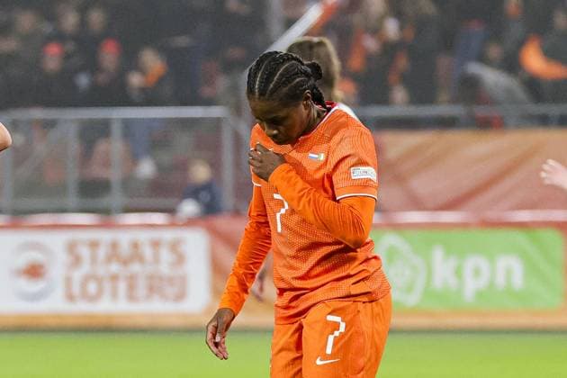 UTRECHT , 07-03-2026 , Stadium Galgenwaard , season 2025 2026 , Women s European Qualifiers , match between The Netherlands and Republic of Ireland , picture shows Netherlands player Lineth Beerensteyn scores the 1-0 Netherlands - Ireland (women)  x202161978x Copyright: