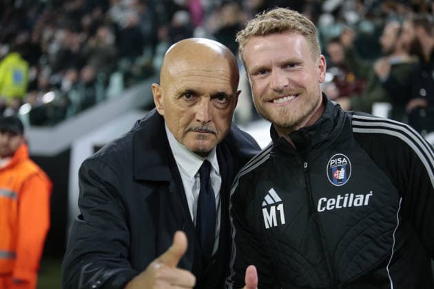 Luciano Spalletti manager of Juventus FC and Oscar Hiljemark manager of Pisa SC during the Italian Serie A, season 2025-2026, football match between Juventus FC and Pisa SC on 07 March 2026 at Allianz Stadium, Turin, Italy. Photo, Nderim Kaceli  Copyright: xNderimxKaceli IPAxSportx xipa-agency.netx xx IPA_72529986 IPA_Agency_IPA72529986