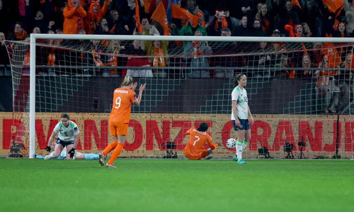 2027 FIFA Women s World Cup Qualifier, Stadion Galgenwaard, Utrecht, Netherlands 7 3 2026 Netherlands vs Republic of Ireland Netherlands™ Lineth Beerensteyn scores the first goal of the game Lineth Beerensteyn scores the first goal of the game 7 3 2026  Copyright: x INPHO RyanxByrnex RB1_3139