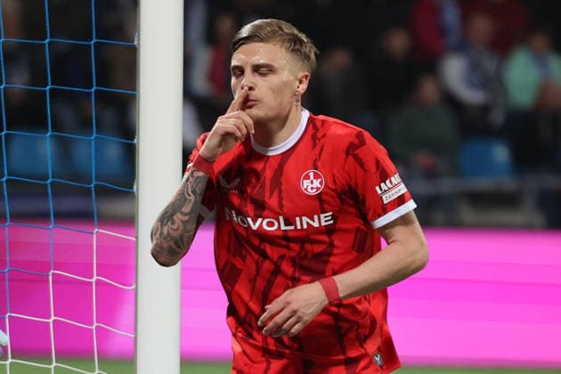 07 03 2026, xrekx, Fußball 2 Bundesliga, VfL Bochum 1 FC Kaiserslautern v l Torjubel nach dem Tor zum celebrating the goal celebrate 1 1 durch Norman Bassette 1 FC Kaiserslautern DFL DFB REGULATIONS PROHIBIT ANY USE OF PHOTOGRAPHS as IMAGE SEQUENCES and or QUASI VIDEO Bochum