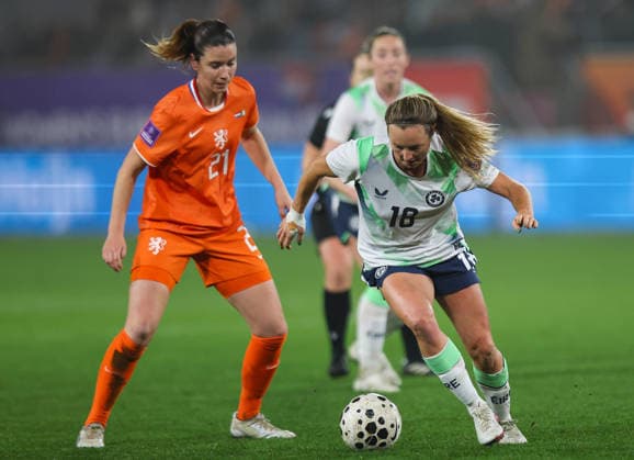 2027 FIFA Women s World Cup Qualifier, Stadion Galgenwaard, Utrecht, Netherlands 7 3 2026 Netherlands vs Republic of Ireland Ireland s Kyra Carusa Kyra Carusa 7 3 2026  Copyright: x INPHO RyanxByrnex RB1_3863