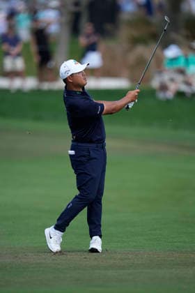March 7, 2026, Orlando, Florida, USA: March 7, 2026, Orlando, Florida.Si Woo Kim (South Korea) hits a wedge from the 8th fairway during the third round of the Arnold Palmer Invitational at the Bay Hill Club and Lodge. Orlando USA - ZUMAd212 20260307_zsp_d212_008 Copyright: xRichardxDolex