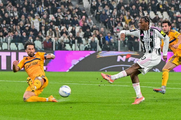 Juventus Jonathan David makes an attempt to score during the Serie A soccer match between Juventus and Pisa at the Allianz Stadium in Genoa, Italy - Saturday, March 07, 2026. - Soccer .  Copyright: xTanoxPecoraro LaPressex