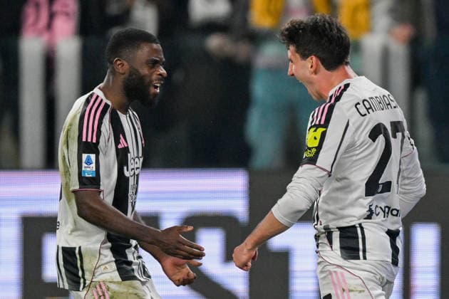 Juventus Andrea Cambiaso celebrates after scoring a goal for his team during the Serie A soccer match between Juventus and Pisa at the Allianz Stadium in Genoa, Italy - Saturday, March 07, 2026. - Soccer .  Copyright: xTanoxPecoraro LaPressex