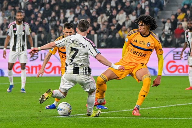 Juventus Francisco Conceicao makes an attempt to score during the Serie A soccer match between Juventus and Pisa at the Allianz Stadium in Genoa, Italy - Saturday, March 07, 2026. - Soccer .  Copyright: xTanoxPecoraro LaPressex