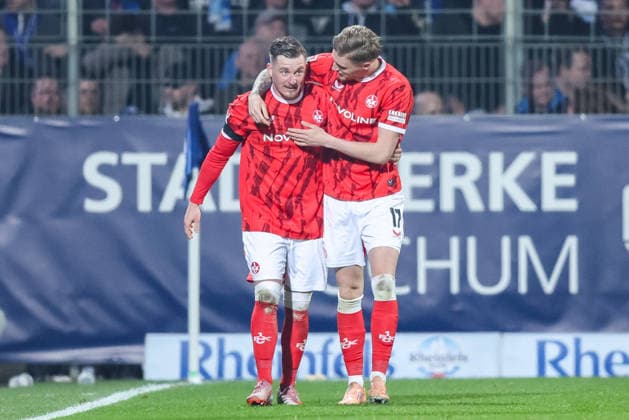 Soccer 2 Bundesliga 25 Matchday VfL Bochum 1 FC Kaiserslautern on 07 03 2026 at Vonovia Ruhrstadion in Bochum Goal celebration to 1 2 by Marlon Ritter Kaiserslautern DFL regulations prohibit any use of photographs as image sequences and or quasi video xJRx