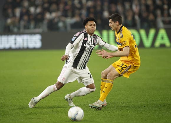Weston McKennie of Juventus FC during the Italian Serie A, season 2025-2026, football match between Juventus FC and Pisa SC on 07 March 2026 at Allianz Stadium, Turin, Italy. Photo, Nderim Kaceli  Copyright: xNderimxKaceli IPAxSportx xipa-agency.netx xx IPA_72534594 IPA_Agency_IPA72534594