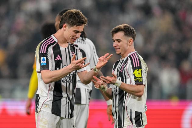 Juventus Kenan Yildiz celebrates after scoring a goal for his team during the Serie A soccer match between Juventus and Pisa at the Allianz Stadium in Genoa, Italy - Saturday, March 07, 2026. - Soccer .  Copyright: xTanoxPecoraro LaPressex