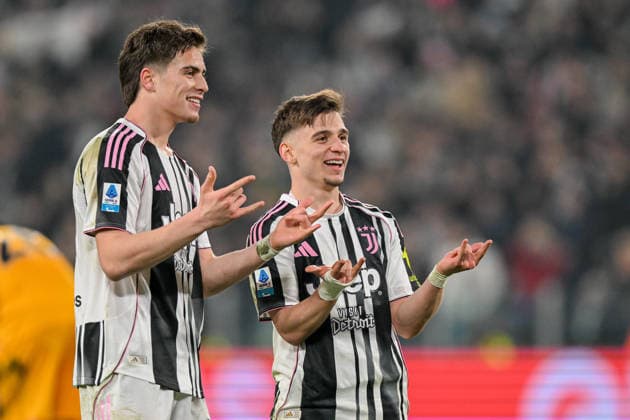 Juventus Kenan Yildiz celebrates after scoring a goal for his team during the Serie A soccer match between Juventus and Pisa at the Allianz Stadium in Genoa, Italy - Saturday, March 07, 2026. - Soccer .  Copyright: xTanoxPecoraro LaPressex
