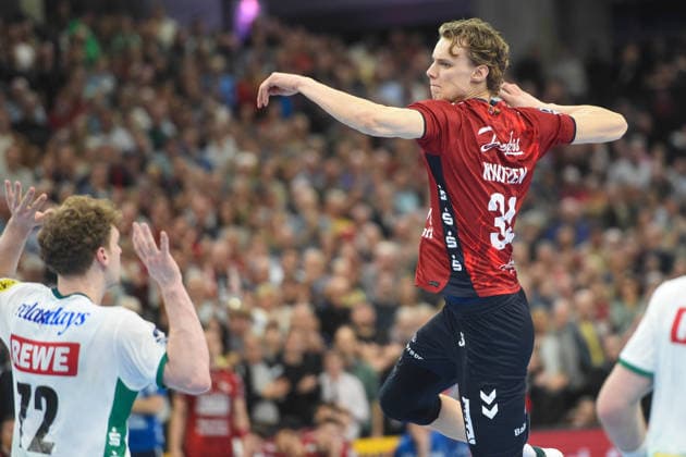 Handball I Men I Season 2025 2026 I Bundesliga I 24 Matchday I SG Flensburg Handewitt SC DHfK Leipzig I 07 03 2026 Thilo Knutzen 34, SG Flensburg Handewitt Copyright: xLobeca JanxKirschnerx