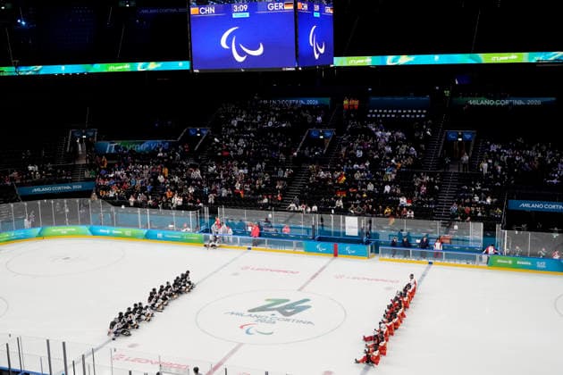 Eishockey Vorrundenspiel GER - China 0 : 12 Paralympische Winterspiele 2026 Cortina - Milano am 07.03.2026 in Mailand *** Ice hockey preliminary round match GER China 0 12 Paralympic Winter Games 2026 Cortina Milano on 07 03 2026 in Milan Copyright: xLacixPerenyix