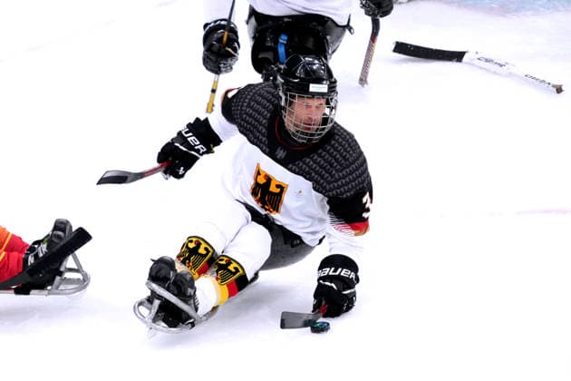 DISVELD Bas Team GER Eishockey Vorrundenspiel GER - China 0 : 12 Paralympische Winterspiele 2026 Cortina - Milano am 07.03.2026 in Mailand *** DISVELD Bas Team GER Ice Hockey Preliminary Round Match GER China 0 12 Paralympic Winter Games 2026 Cortina Milano on 07 03 2026 in Milan Copyright: xLacixPerenyix