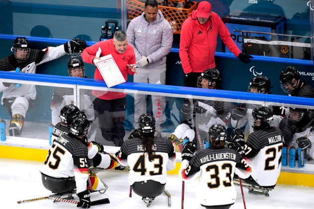 WILLMANN Peter Trainer Team GER Eishockey Vorrundenspiel GER - China 0 : 12 Paralympische Winterspiele 2026 Cortina - Milano am 07.03.2026 in Mailand *** WILLMANN Peter Coach Team GER Ice Hockey Preliminary Round Match GER China 0 12 Paralympic Winter Games 2026 Cortina Milano on 07 03 2026 in Milan Copyright: xLacixPerenyix