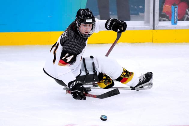 BUSSMANN Jan Team GER Eishockey Vorrundenspiel GER - China 0 : 12 Paralympische Winterspiele 2026 Cortina - Milano am 07.03.2026 in Mailand *** BUSSMANN Jan Team GER ice hockey preliminary round match GER China 0 12 Paralympic Winter Games 2026 Cortina Milano on 07 03 2026 in Milan Copyright: xLacixPerenyix