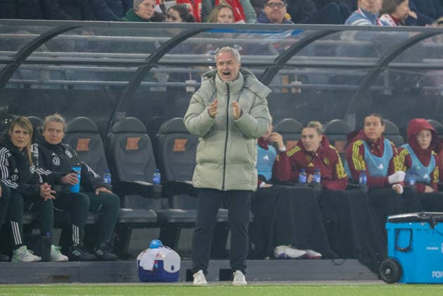 Stavanger, Norway 07 March 2026 UEFA Womens World Cup Qualifier Norway Women vs Germany Women In the picture national coach Christian Wück Wueck Germany with strong facial expressions Copyright: HMBxMedia MadeleinexFantini