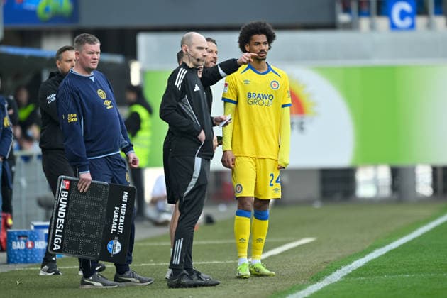 Paderborn, Home Deluxe Arena, 07 03 26, GER, Herren, 2 Bundesliga, Saison 2025 2026, SC Paderborn 07 Eintracht Braunschweig Bild Sidi SANE Braunschweig DFL regulations prohibit any use of photographs as image sequences and or quasi video NRW Germany