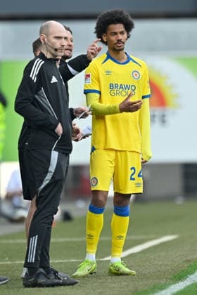 Paderborn, Home Deluxe Arena, 07 03 26, GER, Herren, 2 Bundesliga, Saison 2025 2026, SC Paderborn 07 Eintracht Braunschweig Bild Sidi SANE Braunschweig DFL regulations prohibit any use of photographs as image sequences and or quasi video NRW Germany
