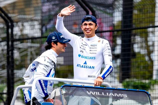 MELBOURNE Formula 1 driver Alexander Albon of Atlassian Williams F1 Team during the Formula 1 Melbourne race at Albert Park on March 8, 2025 in Melbourne, Australia Photo by DeFodi Images