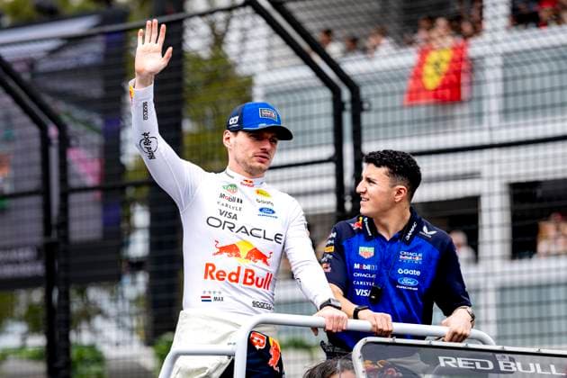MELBOURNE Formula 1 driver Max Verstappen of Oracle Red Bull Racing during the Formula 1 Melbourne race at Albert Park on March 8, 2025 in Melbourne, Australia Photo by DeFodi Images
