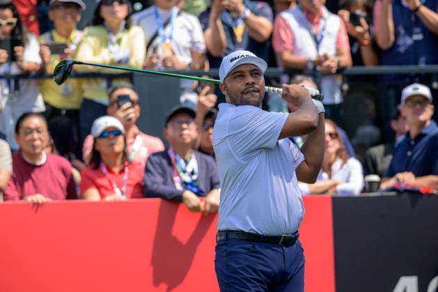 March 8, 2026, Hong Kong, Hong Kong Sar, China: USAÃ¢â‚¬â ¢s Harold Varner III starts the final round itied for 1st position with Spains Jon Rahm and Belgiums Thoms Detry. Varner tees off on the 1stLIV Golf Hong Kong 2026 Final Round Hong Kong China - ZUMAr144 20260308_zap_r144_001 Copyright: xJaynexRussellx