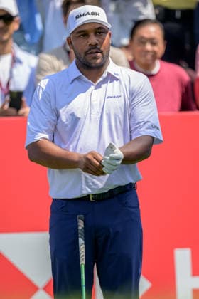 March 8, 2026, Hong Kong, Hong Kong Sar, China: USAÃ¢â‚¬â ¢s Harold Varner III starts the final round itied for 1st position with Spains Jon Rahm and Belgiums Thoms Detry. Varner tees off on the 1stLIV Golf Hong Kong 2026 Final Round Hong Kong China - ZUMAr144 20260308_zap_r144_002 Copyright: xJaynexRussellx