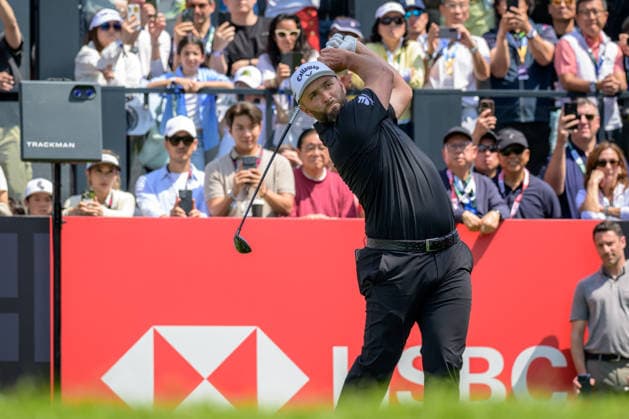 March 8, 2026, Hong Kong, Hong Kong Sar, China: Spains Jon Rahm starts the final round itied for 1st position with USAÃ¢â‚¬â ¢s Harold Varner III and Belgiums Thoms Detry. Varner tees off on the 1stLIV Golf Hong Kong 2026 Final Round Hong Kong China - ZUMAr144 20260308_zap_r144_009 Copyright: xJaynexRussellx